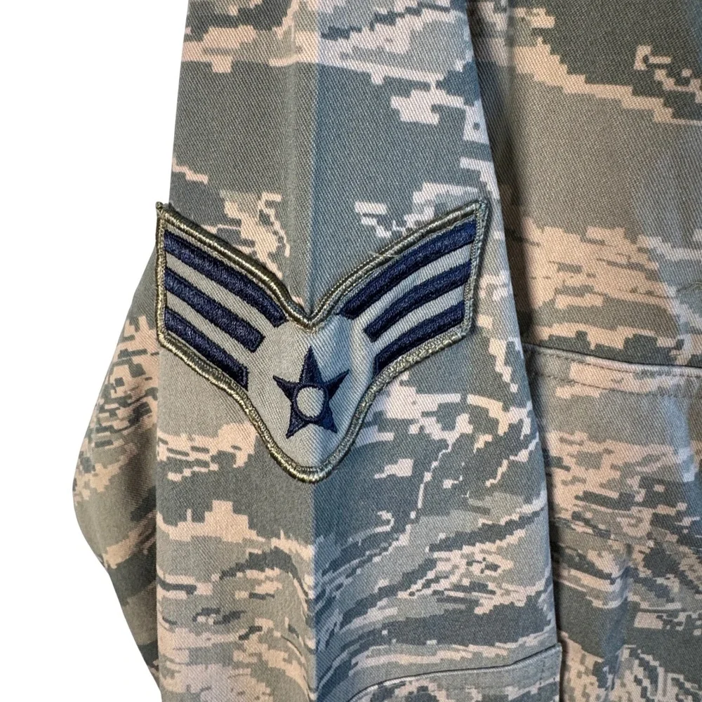 US Air Force‎ Utility Jacket Digital Tiger Stripe Camo Military Coat Mens M DSCP